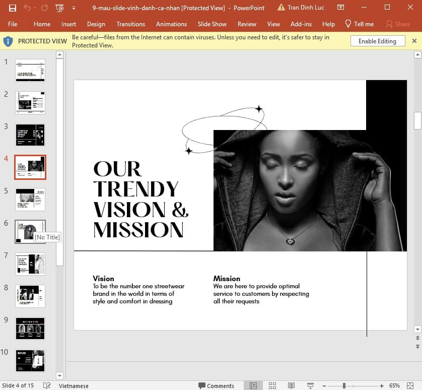 mẫu slide vinh danh cá nhân 9