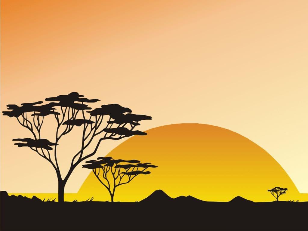 hình nền powerpoint cây xanh 3