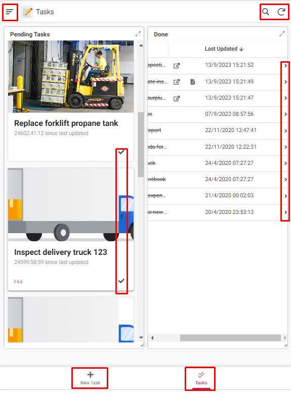 Vị trí hiển thị Action trên giao diện