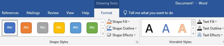 Định dạng hình dạng và đường nối của flowchart