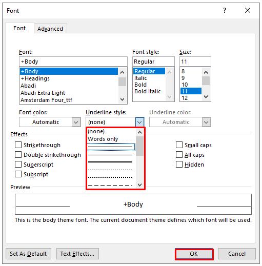 Cách tạo đường thẳng trong Word bằng Tab 2