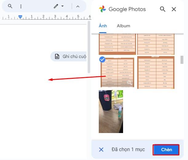 Cách chèn hình ảnh vào Google Docs trên máy tính 5