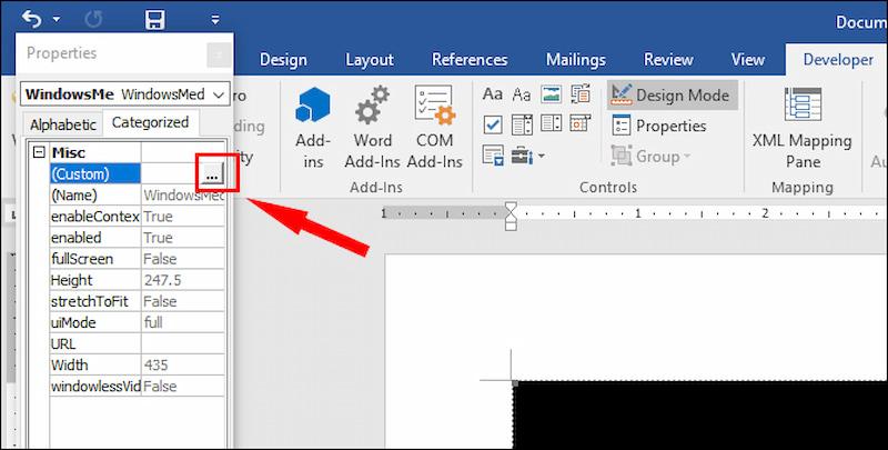 Cách chèn video có sẵn trên máy tính vào trong Word bước 6