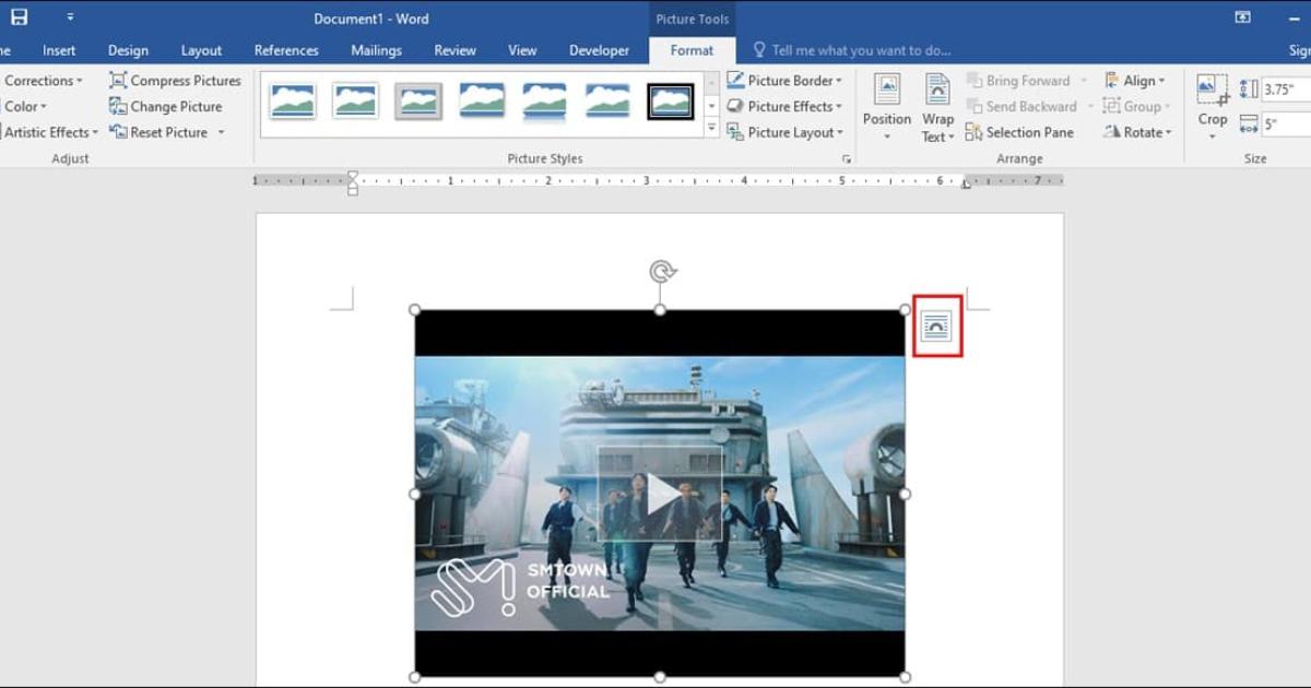 Cách chèn video trực tuyến vào Word bước 4