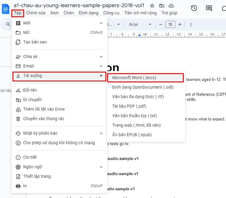 Cách chuyển PDF sang Word không bị lỗi font bằng Google Drive