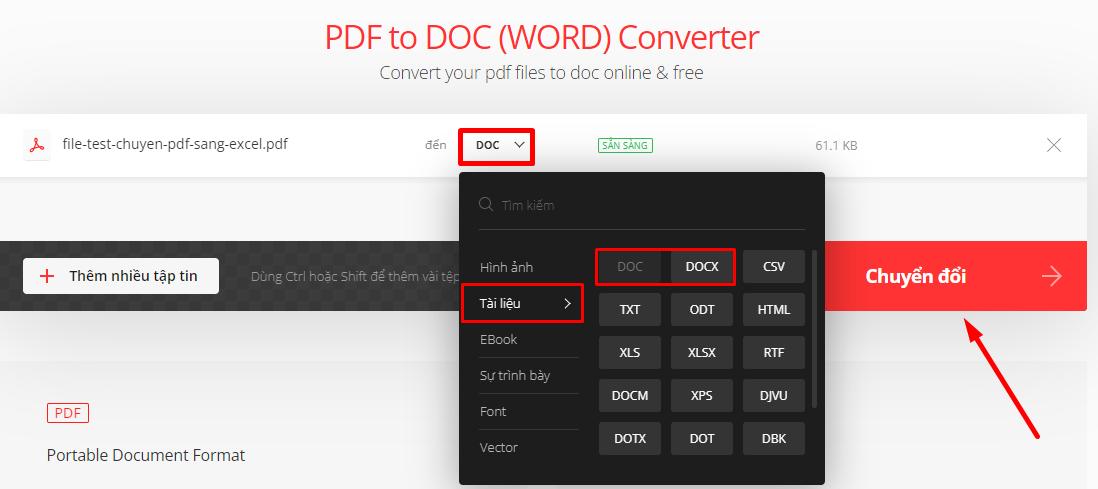 Cách copy PDF sang Word bằng phần mềm convertio.co