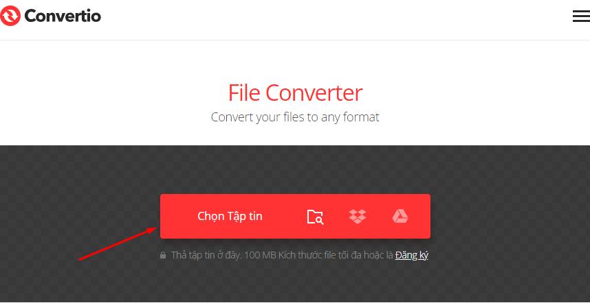Cách copy PDF sang Word bằng phần mềm convertio.co