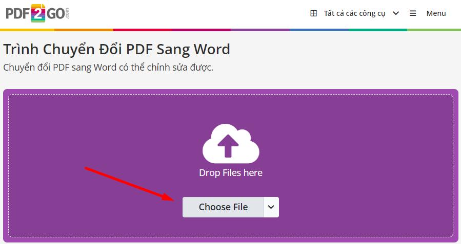 Cách copy PDF sang Word bằng phần mềm PDF2GO