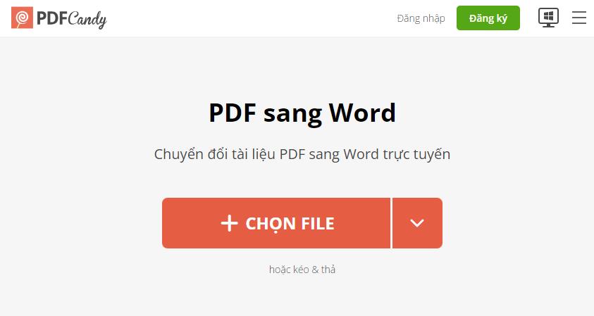 Cách copy PDF sang Word bằng phần mềm PDFCandy