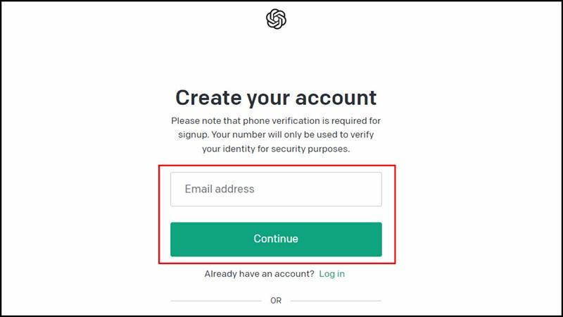 Cách đăng ký chatgpt trên máy tính bước 3