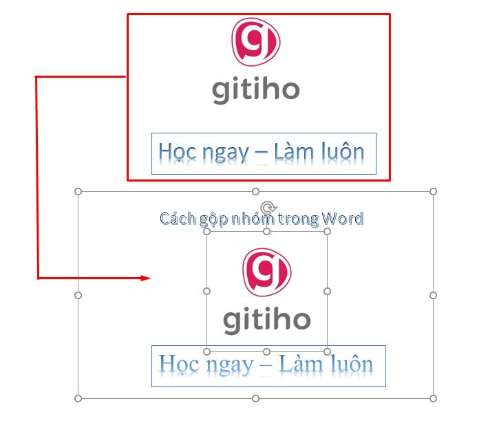 Cách group trong Word 3