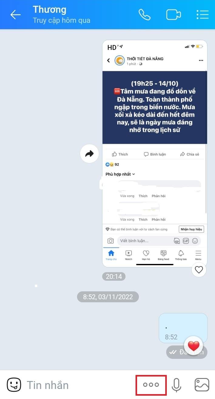 Cách gửi file Word qua Zalo trên điện thoại bước 2