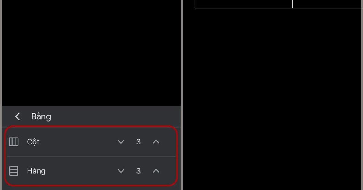 Cách kẻ bảng trong Google Docs trên điện thoại 2
