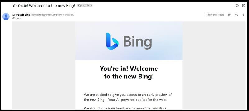 Cách sử dụng chatgpt miễn phí trên Microsoft Bing bước 2