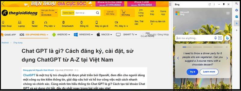 Cách sử dụng chatgpt miễn phí trên Microsoft Bing bước 4-3