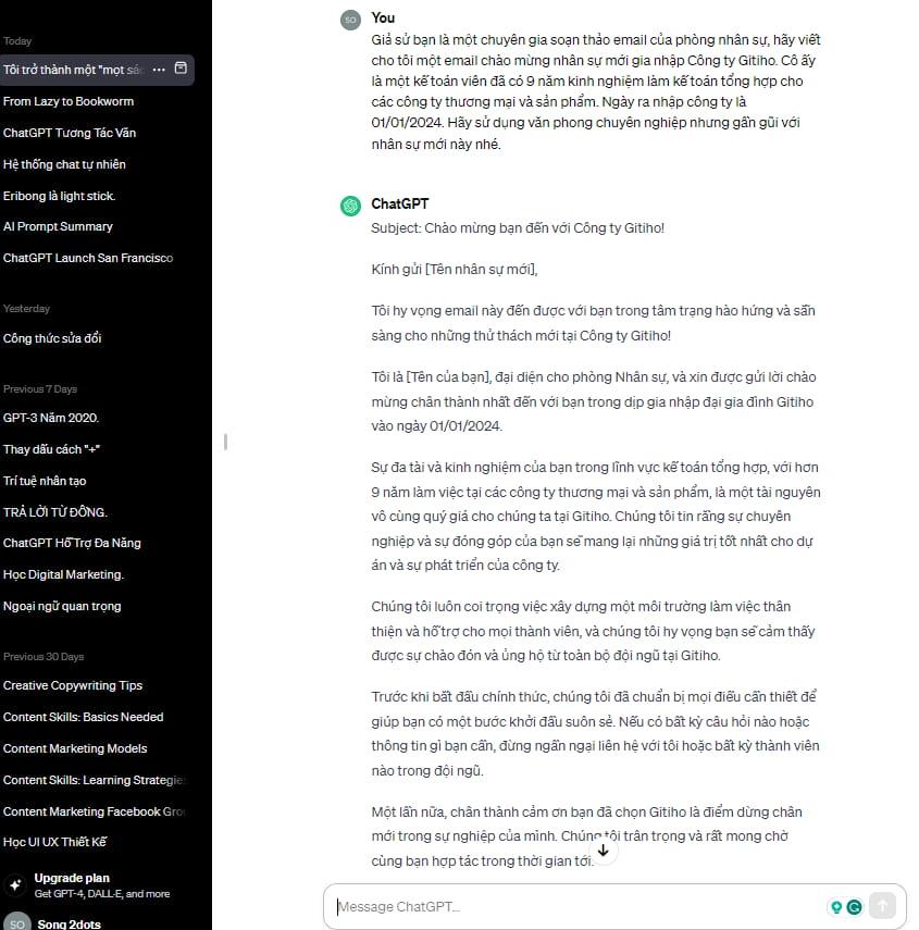 Cách sử dụng chatgpt tiếng Việt hiệu quả 4