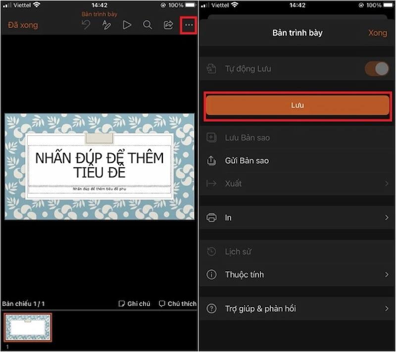 Cách sử dụng ứng dụng Microsoft Powerpoint trên iphone bước 3