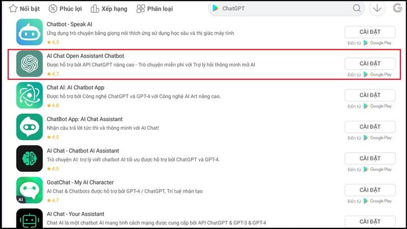 Cách tải ChatGPT bằng trình giả lập trên máy tính 3