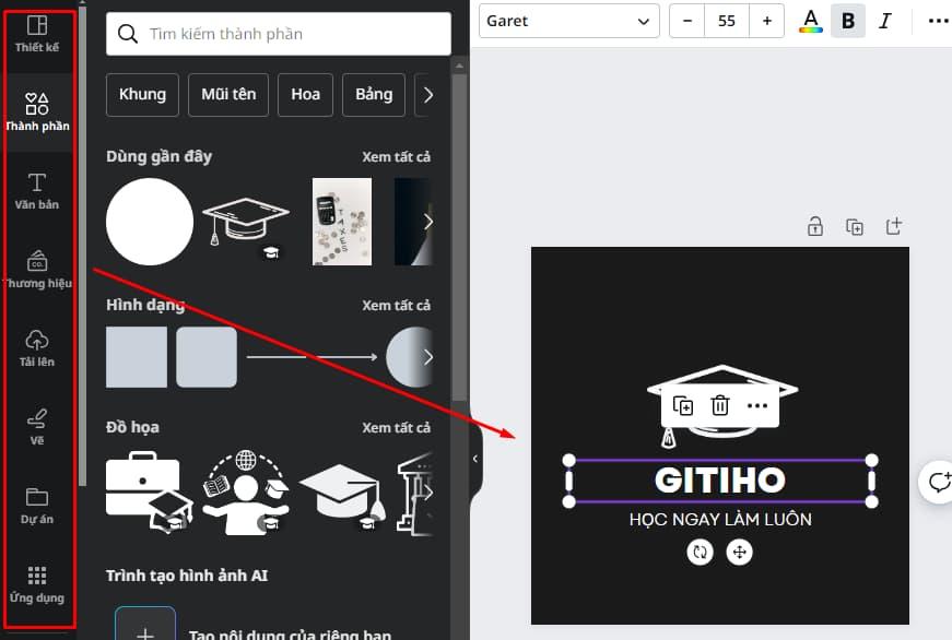 Cách tạo logo cho kênh youtube bằng Canva 3