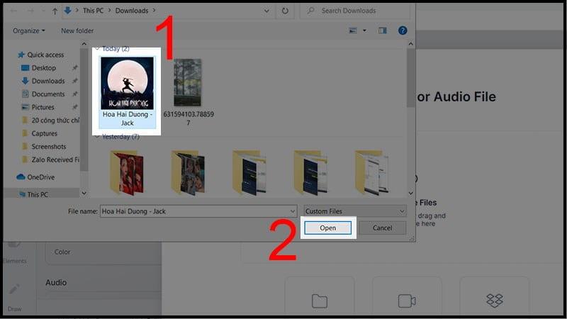 Cách tạo video sóng nhạc trên Veed bước 2