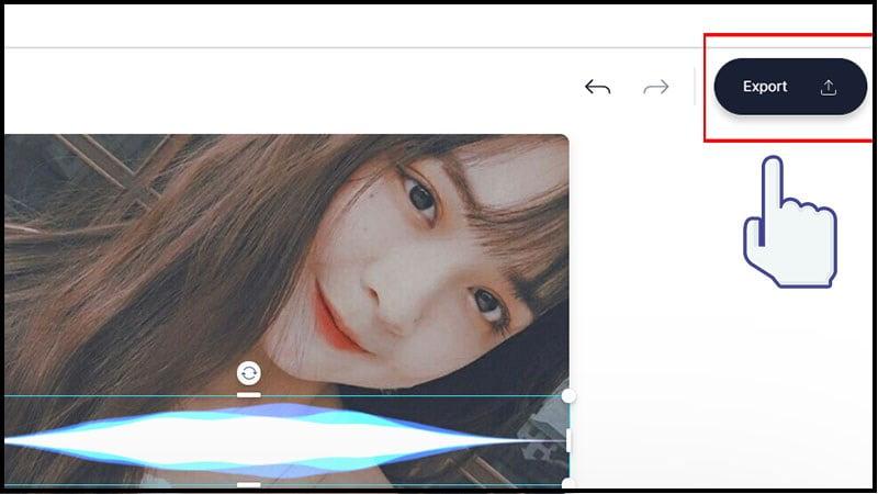 Cách tạo video sóng nhạc trên Veed bước 6