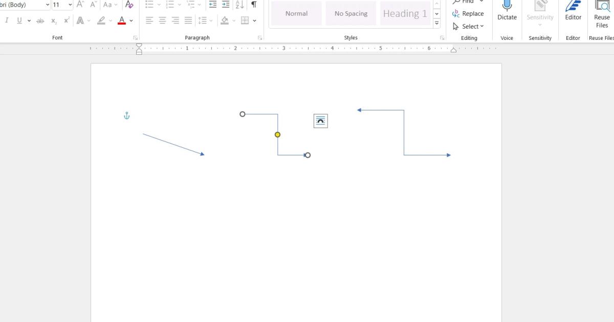 Cách vẽ mũi tên trong Word cơ bản 2