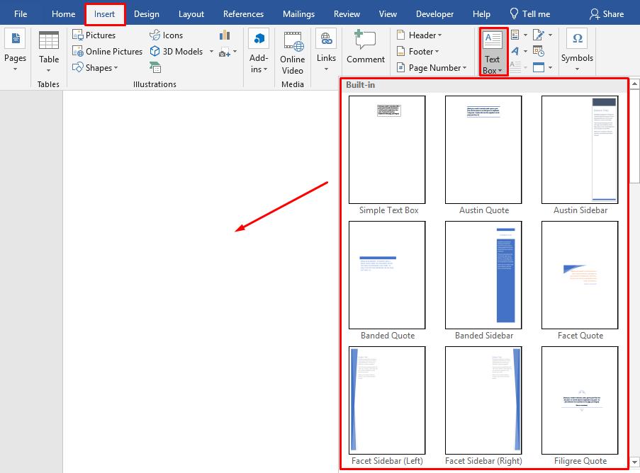 Cách xoay chữ trong Word bằng Text box và Shapes 1
