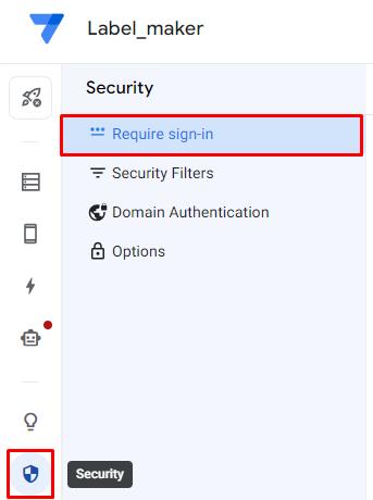 Bảo mật ứng dụng trong Appsheet qua email