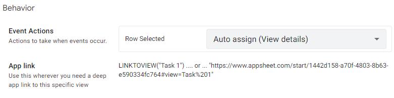 Cài đặt Behavior trong view