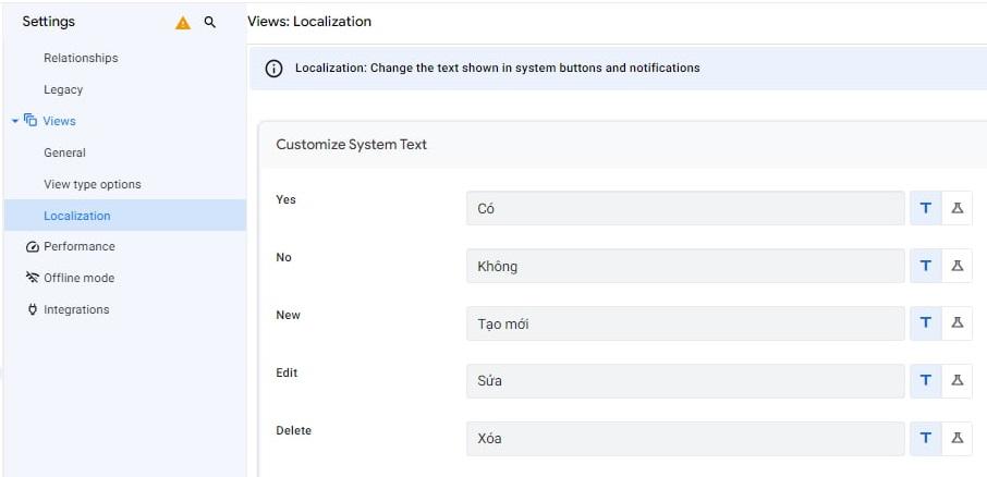 cài đặt Localization cho ứng dụng