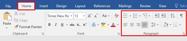 Căn chỉnh đoạn văn trong Word