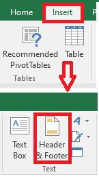Chèn header và footer