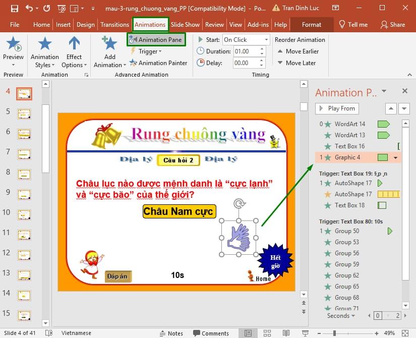 Chèn tiếng vỗ tay vào Powerpoint cho icon 1