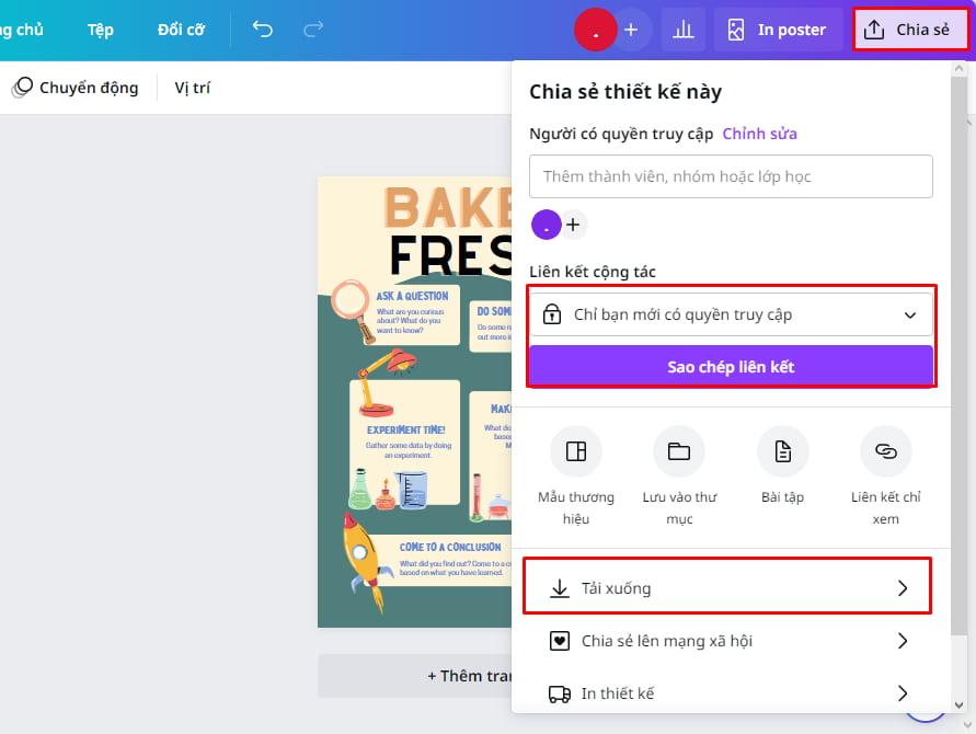 Chia sẻ và tải xuống thiết kế poster