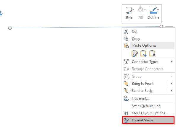 Cách chỉnh sửa đường thẳng đã vẽ trong Word 1