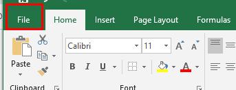 Chọn File trong Excel