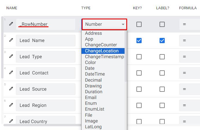 Khám phá các kiểu định dạng dữ liệu trong Appsheet