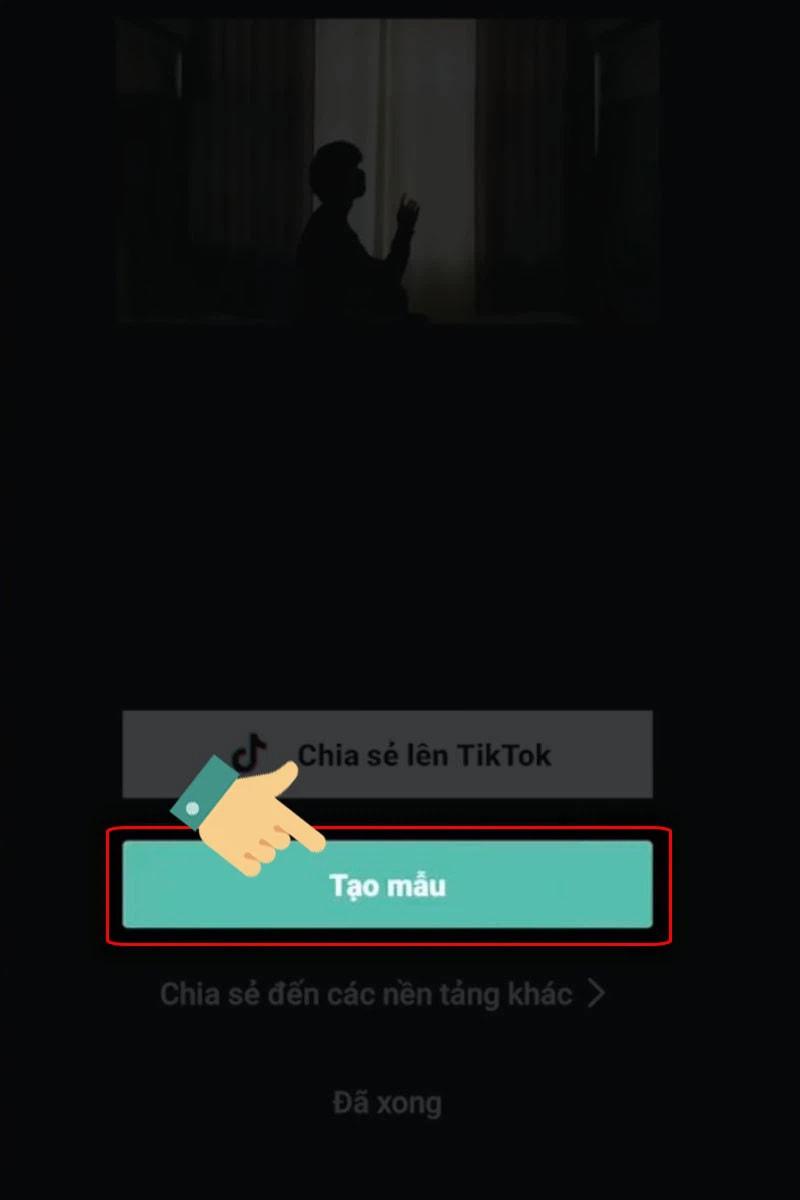 Chọn Tạo mẫu mới 