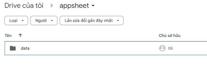 Tạo ứng dụng  quản lý kho bằng Google Appsheet