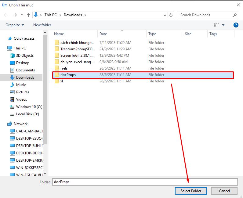 Cách gửi file Word qua Zalo trên máy tính bước 2 cách 2