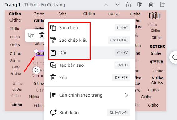 Chọn và copy kiểu chữ mà bạn muốn sử dụng