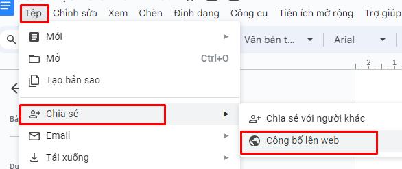 Xuất bản tài liệu dưới dạng Web