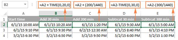 cách cộng trừ giờ phút lớn hơn 60 phút