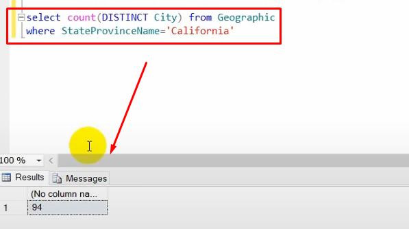 Ví dụ về câu lệnh SELECT COUNT trong SQL  5