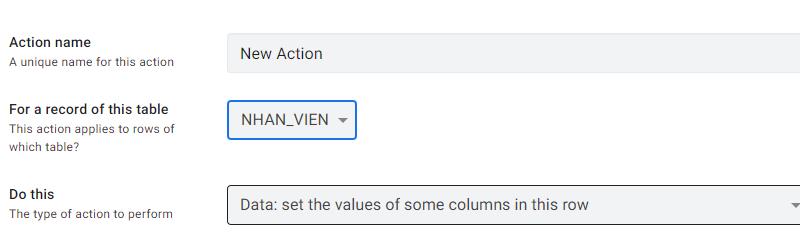 Đặt tên cho hành động