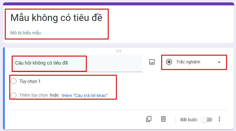 Khám phá thiết lập các trường trong Google Form 3
