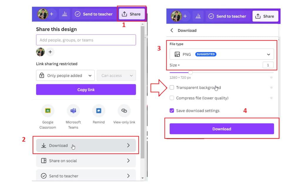 Dùng canva để tạo ảnh thumbnail cho video bước 4