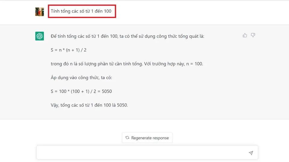 Dùng Chatgpt để giải toán