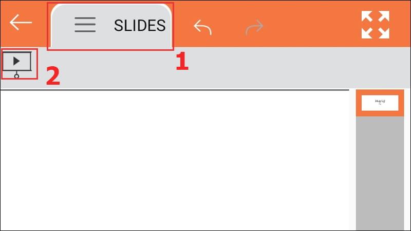 dùng điện thoại Android để trình chiếu slide
