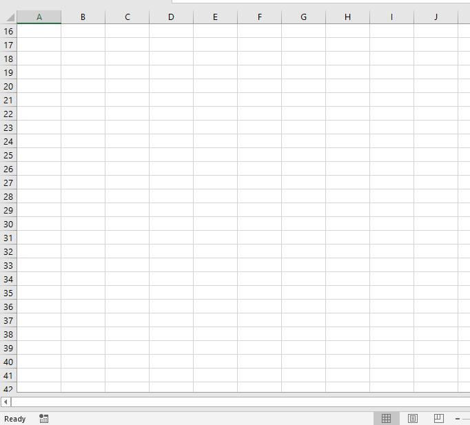 Excel bị mất thanh navigate sheet